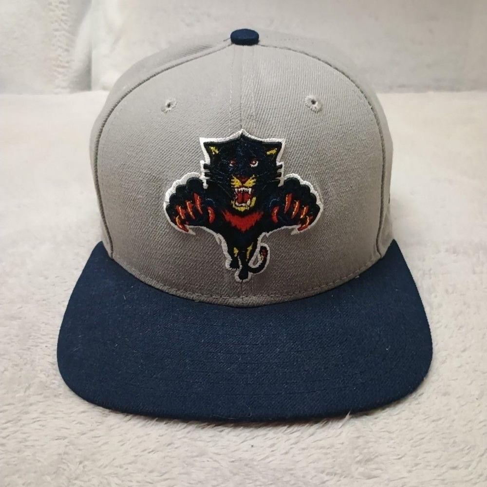 Florida Panthers Hat Cap Snap Back Mens One Size Gray Navy NHL Hockey New Era